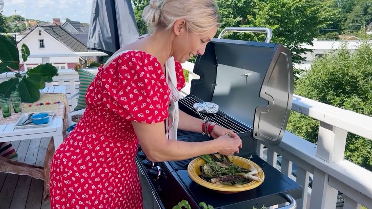 Grillad flankstek & BBQ-sallad