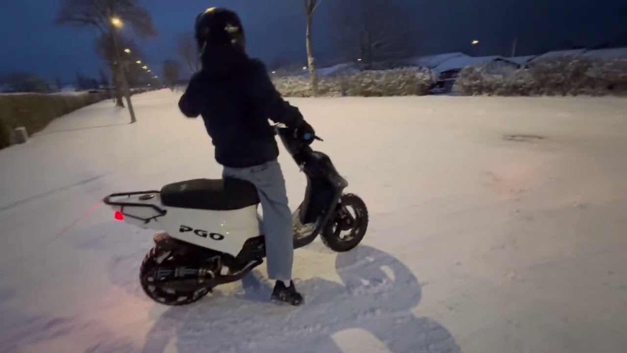 Køretur i sneen med styrt og drift😮‍💨🙏