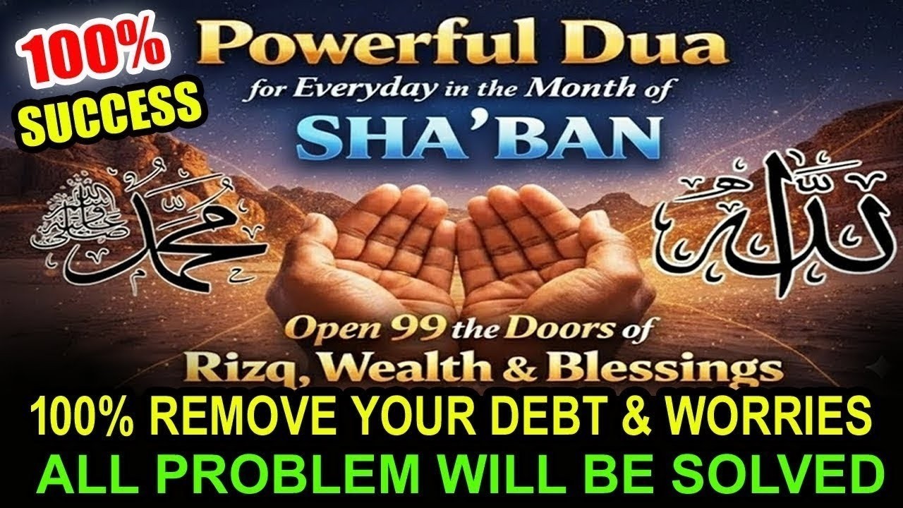 Powerful Dua for Everyday in the Month of Sha’ban | Open 99 Doors of Rizq & Blessings
