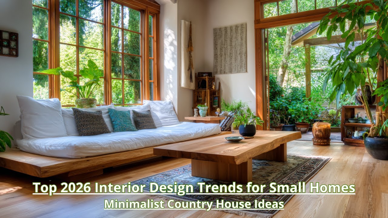 Small Home Interior Design Trends 2026 You’ll Love: Warm Minimalist Country Style