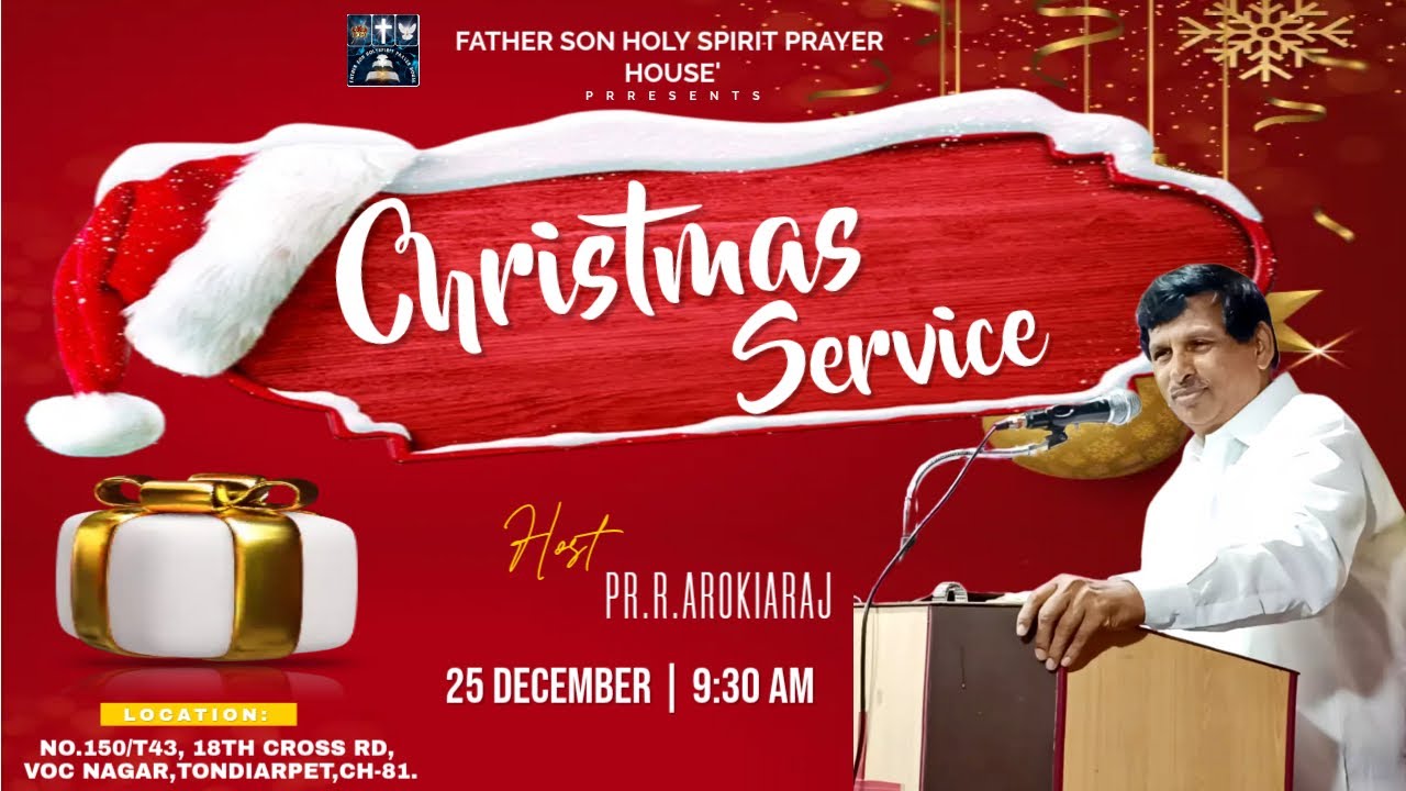 LIVE l 25 -12 - 2025 l CHRISTMAS MORNING SERVICE| PR. R. AROKIARAJ | FSHPH | TAMIL SERVICE