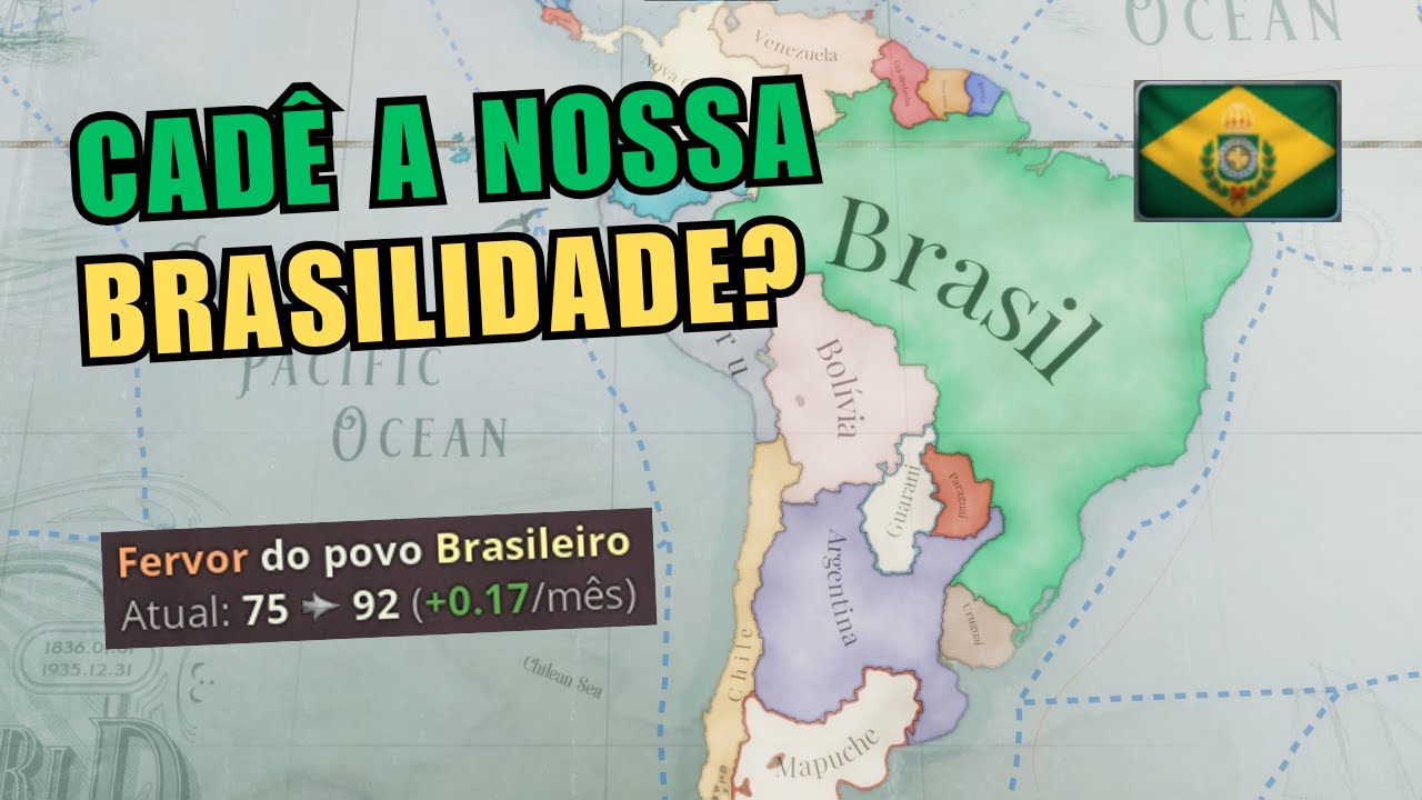 Brasil ficou MAIS DIF&Iacute;CIL no Victoria 3 patch 1.10? A nova mec&acirc;nica do FERVOR