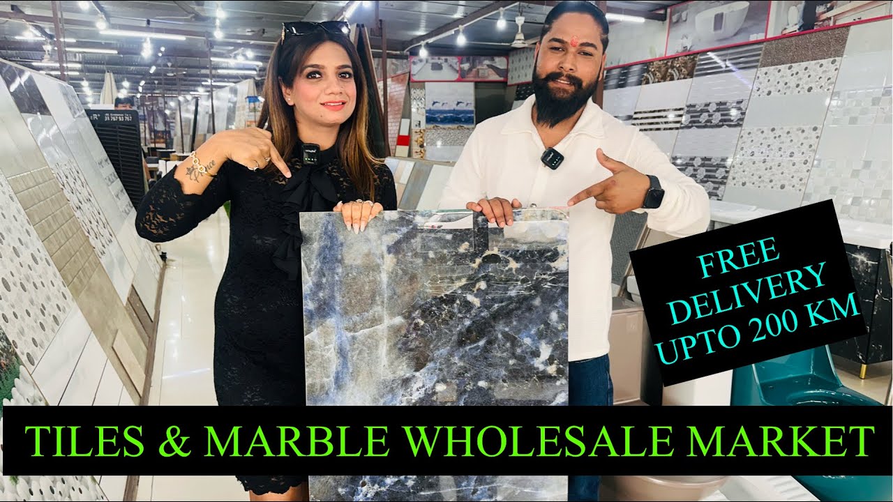Tiles Wholesale Market Dhanas Chandigarh | सबसे सस्ती Tiles | Cheapest Tiles Market | SN Marble