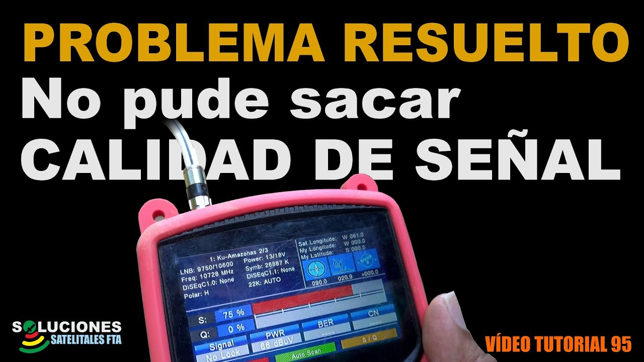 SIN CALIDAD DE SEÑAL  |  Solución a un problema real