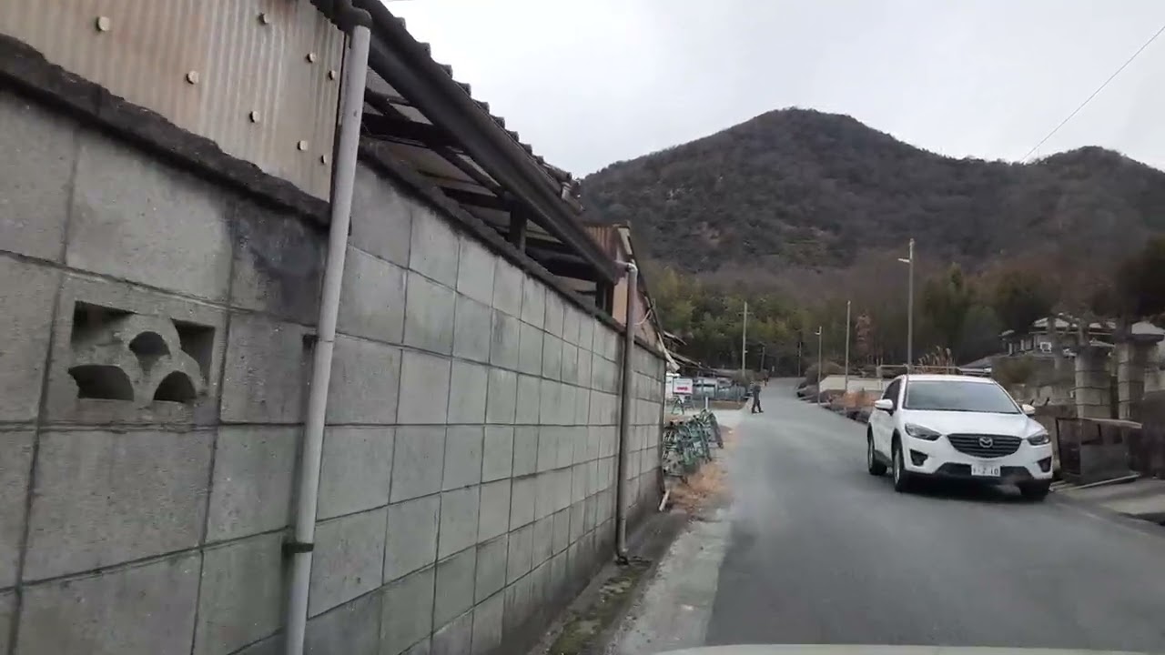 2026年2月7日 大福精肉店から、高御位山 成井登山口、第一駐車場