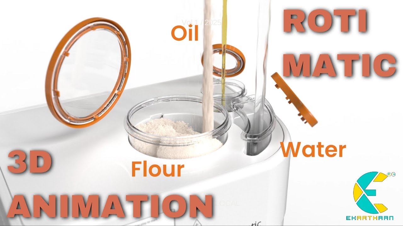 Introducing Rotimatic: The Ultimate Automatic Roti Maker With Mind-blowing 3d Animation Tech!