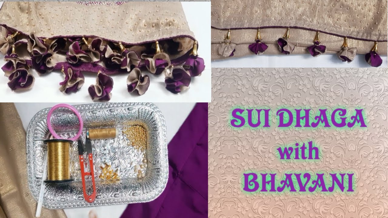 How to make fabric tassels(kuchu) ||cloth tassels making || DIY saree kuchu/tassels|| #uniquetassels