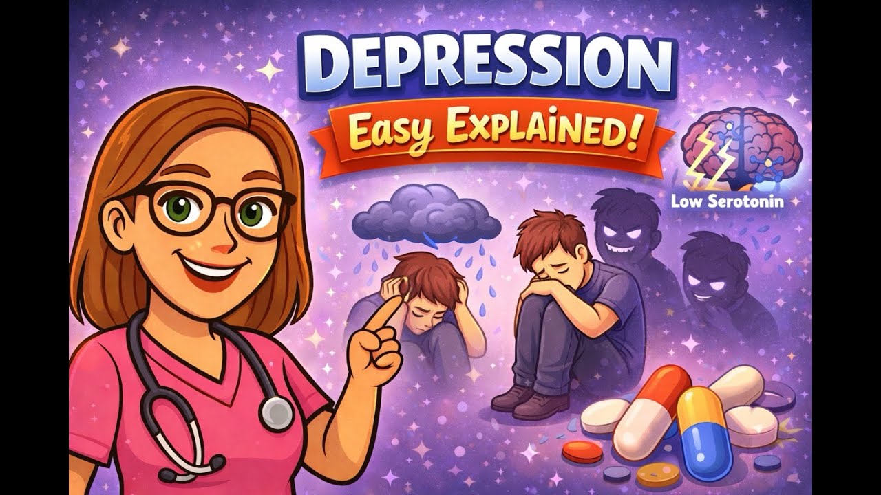 DEPRESSION EASY EXPLAINED | Mental Health for Nursing Students