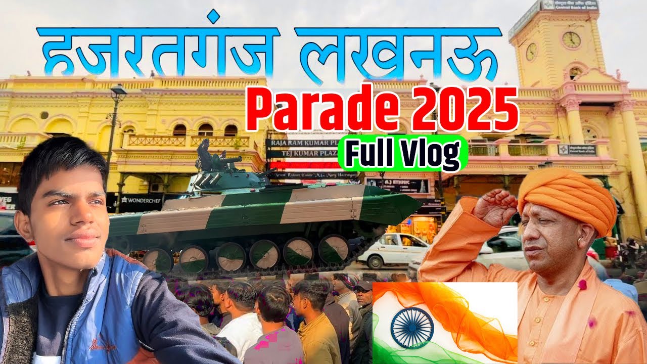 26 january Parade 2025 | Hazratganj Lucknow parade | Full Vlog | Alok Raj Vlogs