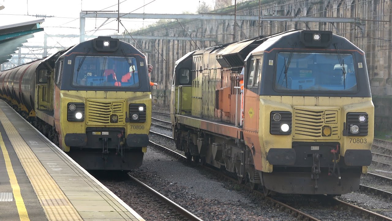A Few Hours at Carlisle Station Mostly freight with 66s, 68s, 70s and an 88  26 Nov 24
