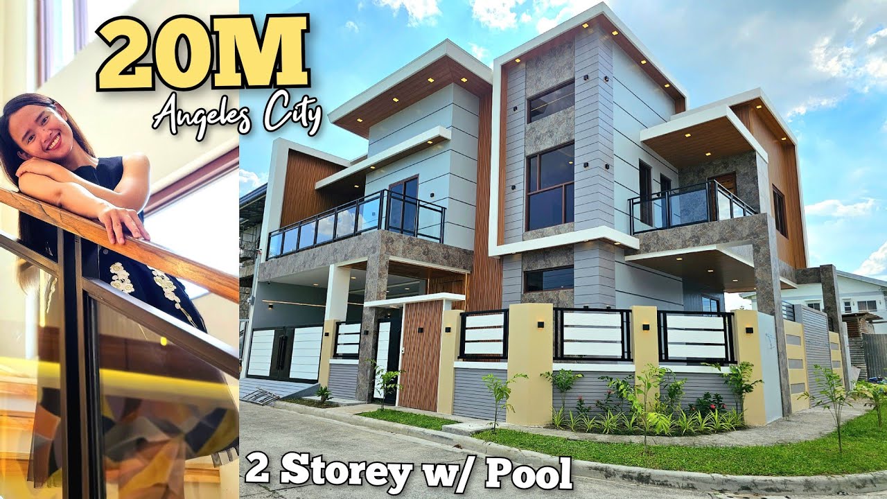 HOUSE TOUR #30: 2 Storey with Swimming Pool in Angeles City Philippines #foryou