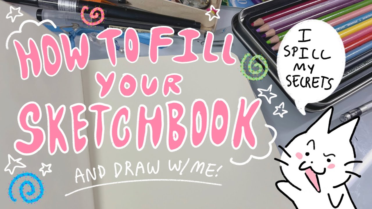 HOW TO FILL YOUR SKETCHBOOK✍️  (aka how to chunkify and fill your sketchbook to the max!)