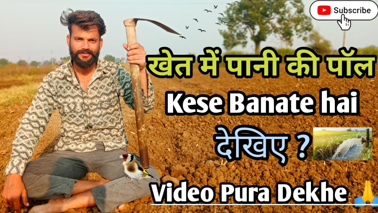 खेत में पानी जाने के लिए पॉल ⛰️बनाया 🌳| Kheti Vlog ||