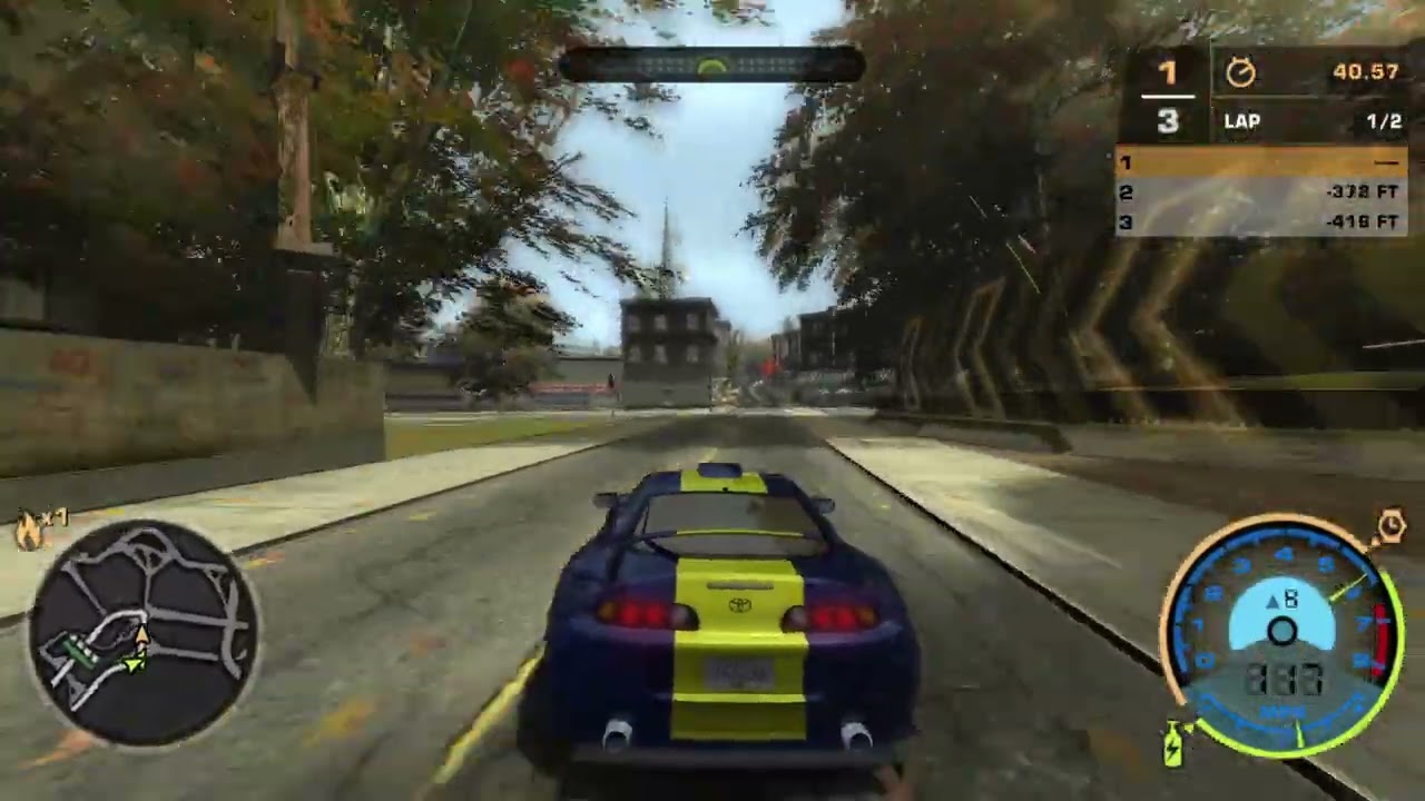 NFS Most Wanted 2005 | Toyota Supra | HD Mod | 1920×1080 | You Cannot Pass Me !