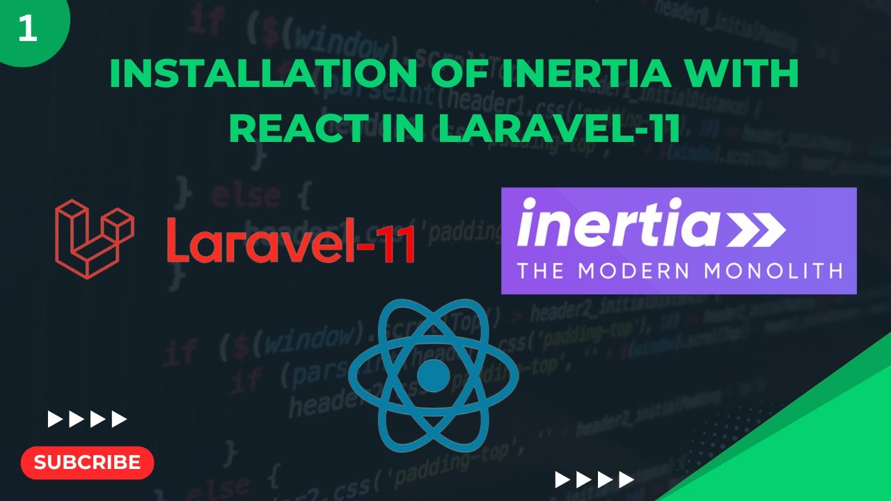 Part-1 Installation of Inertia with react in laravel-11