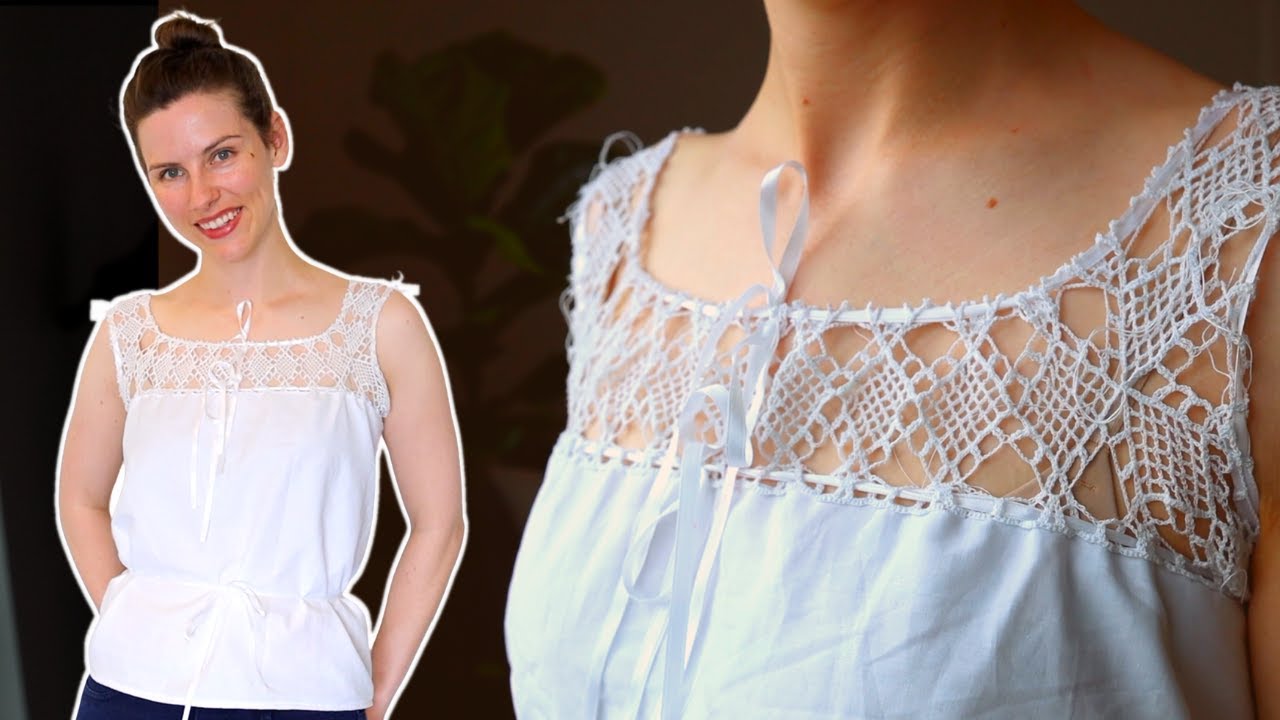 Crocheting an Edwardian corset cover for my summer wardrobe || Historical crochet