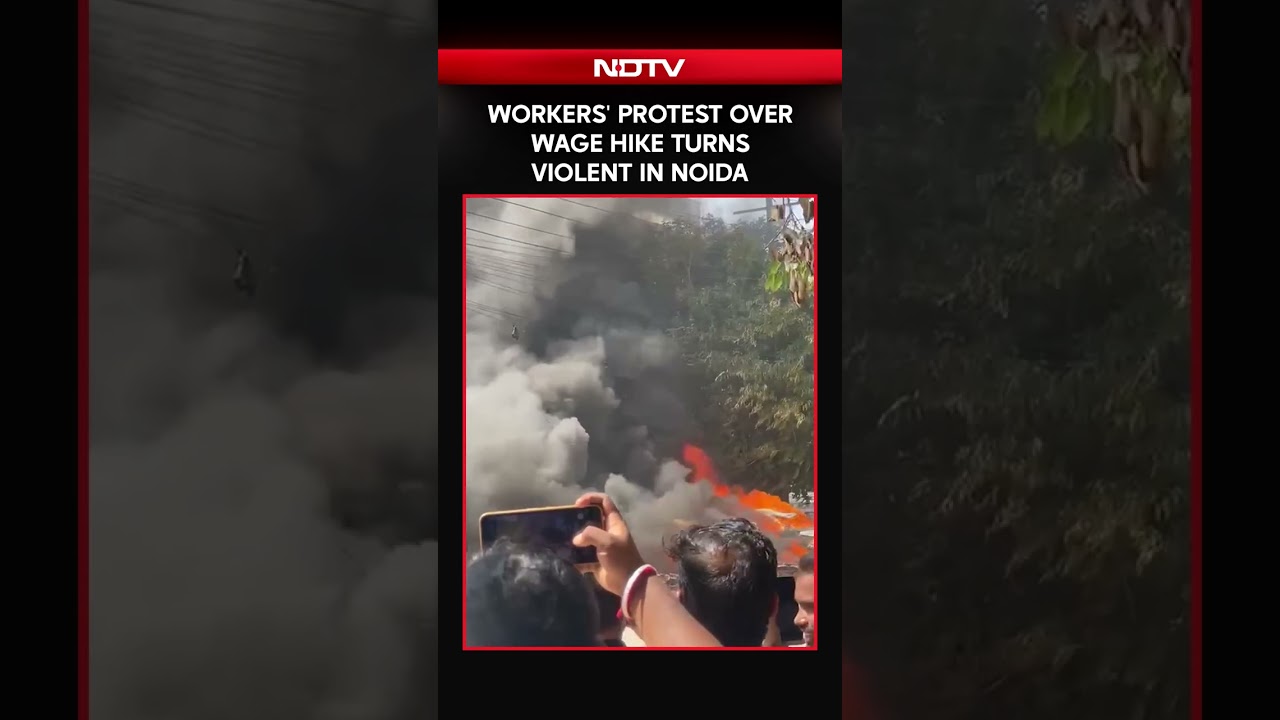 Noida Protests | Workers' Protest Over Wage Hike Turns Violent In Noida