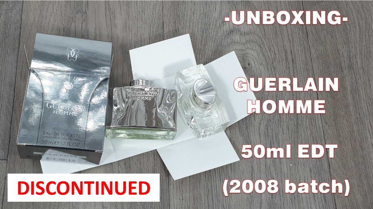 Unboxing Guerlain Homme EDT by Guerlain (2008 batch)