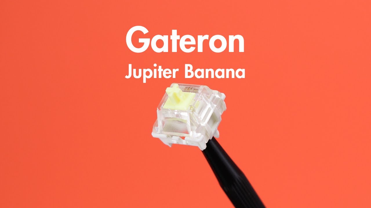 Gateron Jupiter Banana Tactile Switch | Sound Test