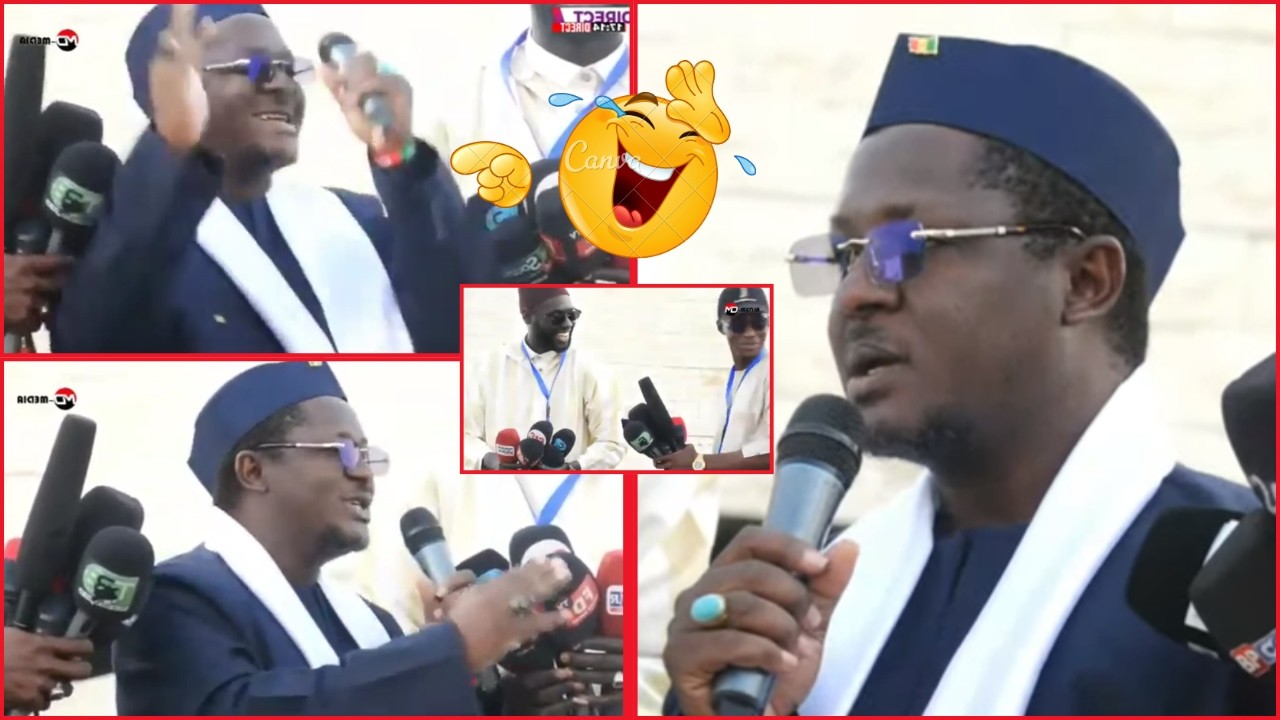 Le tassou de Cheikh Bara Ndiaye qui fait rire la foule lors de la marche de soutien pour Sonko