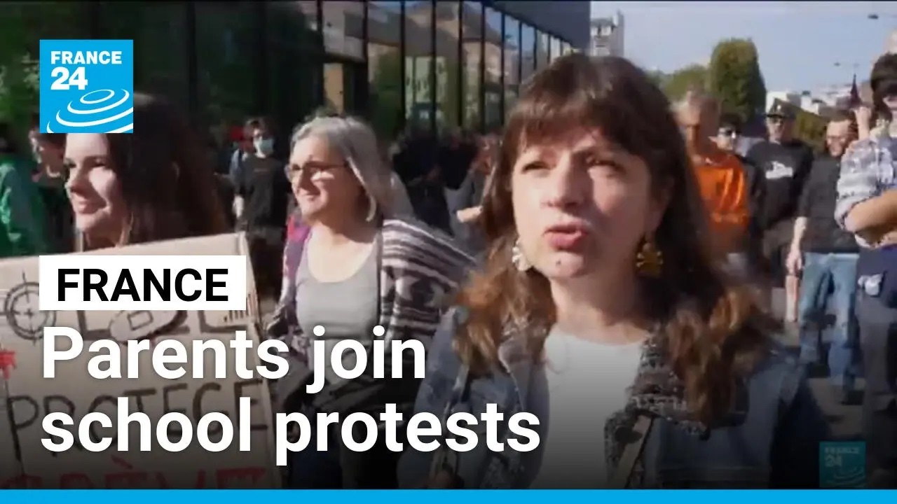 French parents join school protests to support and protect their children &bull; FRANCE 24 English