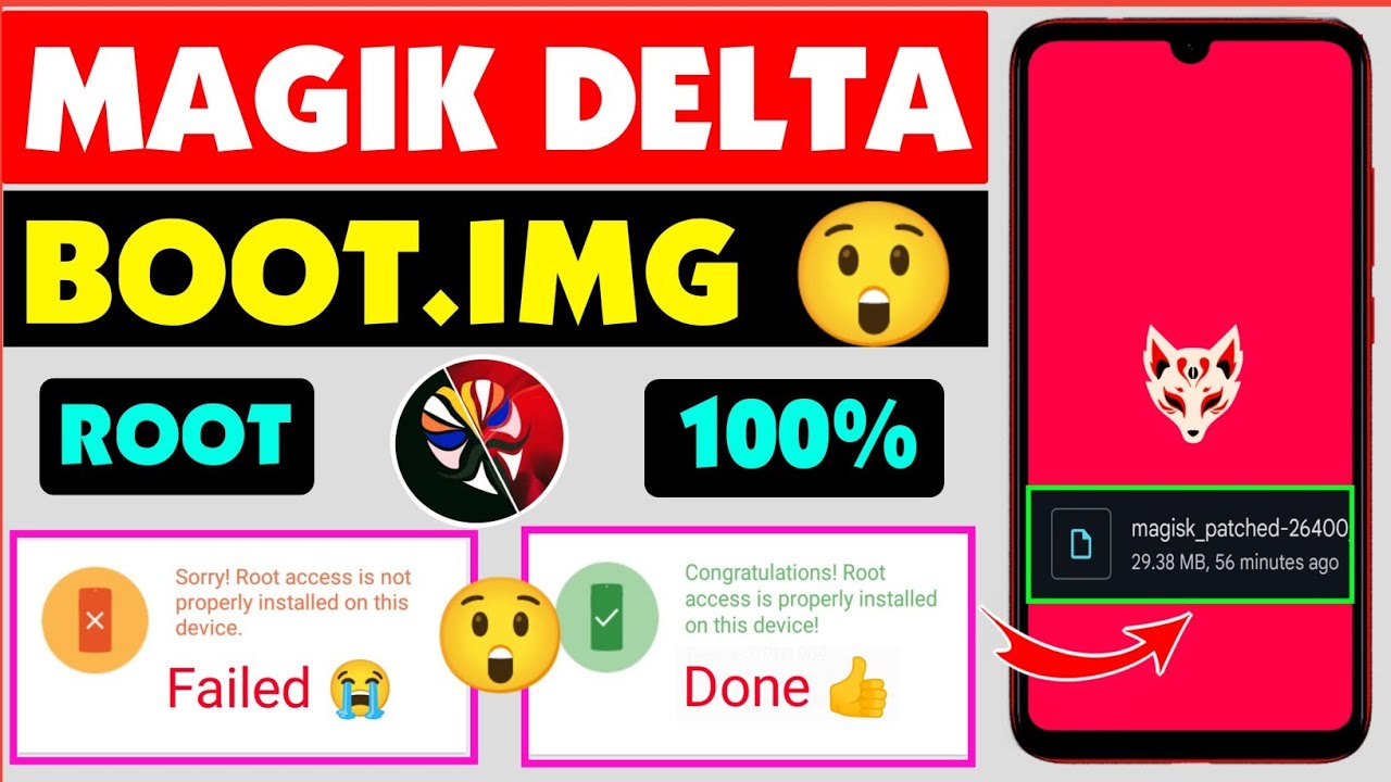 How To Magisk Delta Root Any Android Boot.img Method | Without Computer | Android 14 13 12 11 Root 🔥