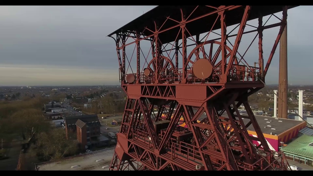 &Uuml;berflug mit der Phantom 4, Zeche Rheinpreu&szlig;en Moers, Niederrhein