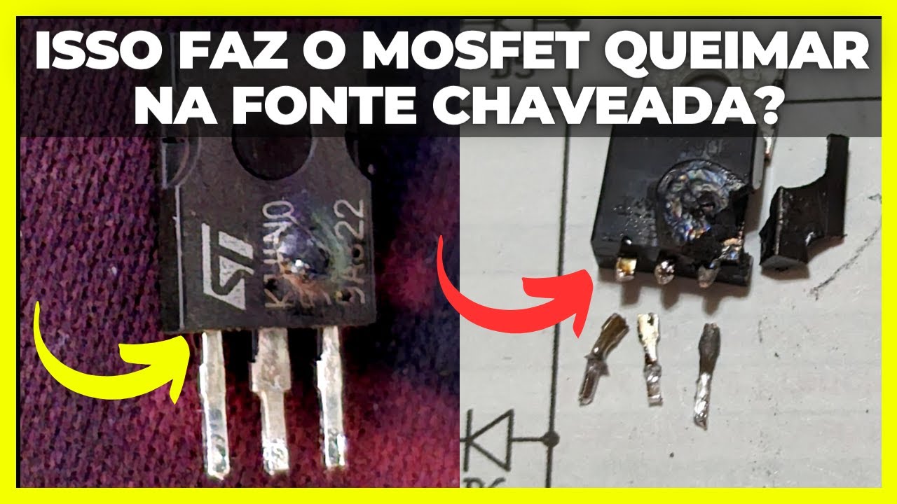 ISSO FAZ O MOSFET CANAL N Queimar na Fonte Chaveada? Eletronica Facil