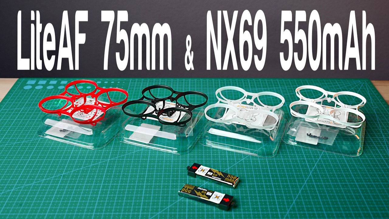 Рама Cockroach LiteAF 75 мм и аккумуляторы Nitro Nectar NX69 550 мАч!