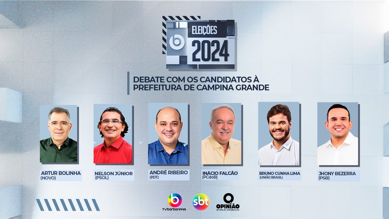 Debate TV Borborema Eleições 2024 - Candidatos à Prefeitura de Campina Grande/PB