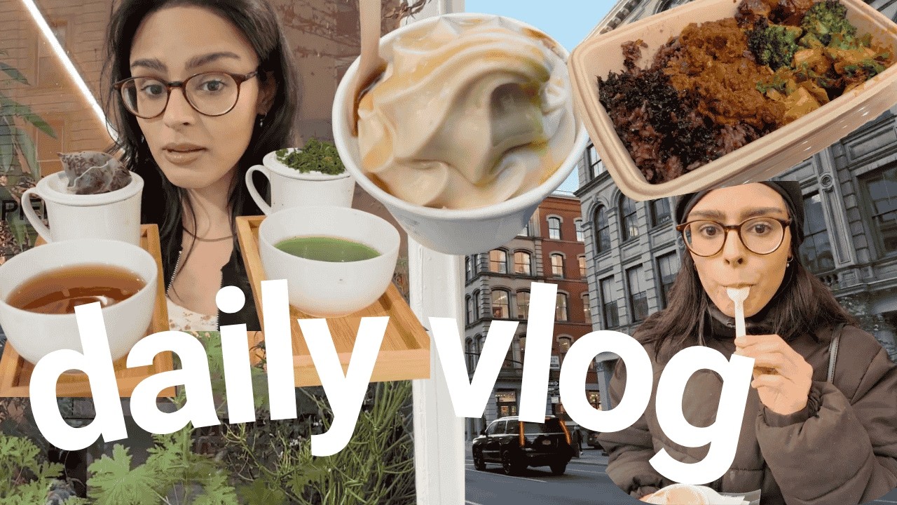 24 Hours In NYC 🍵🍦| harney & sons tea, olive oil soft serve, vegan korean food