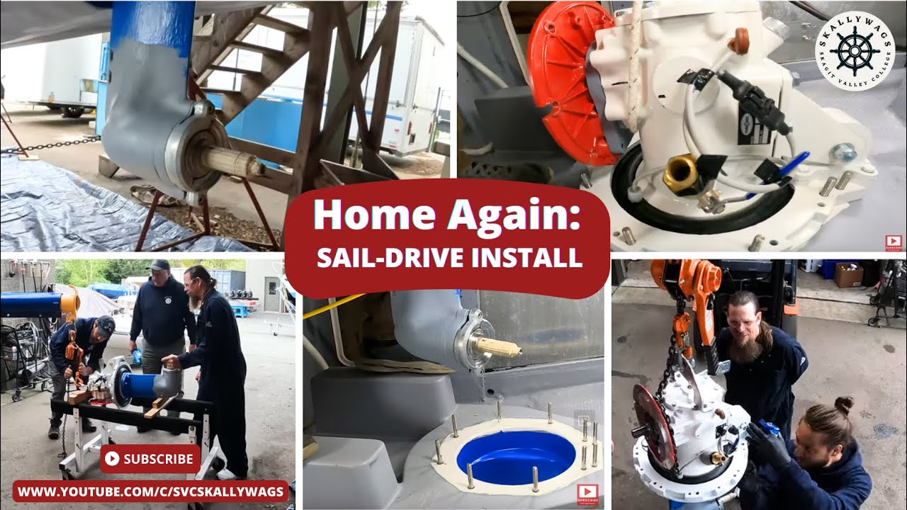 Home Again: Sail-Drive Install & more, ready for the new BETA Marine Engine