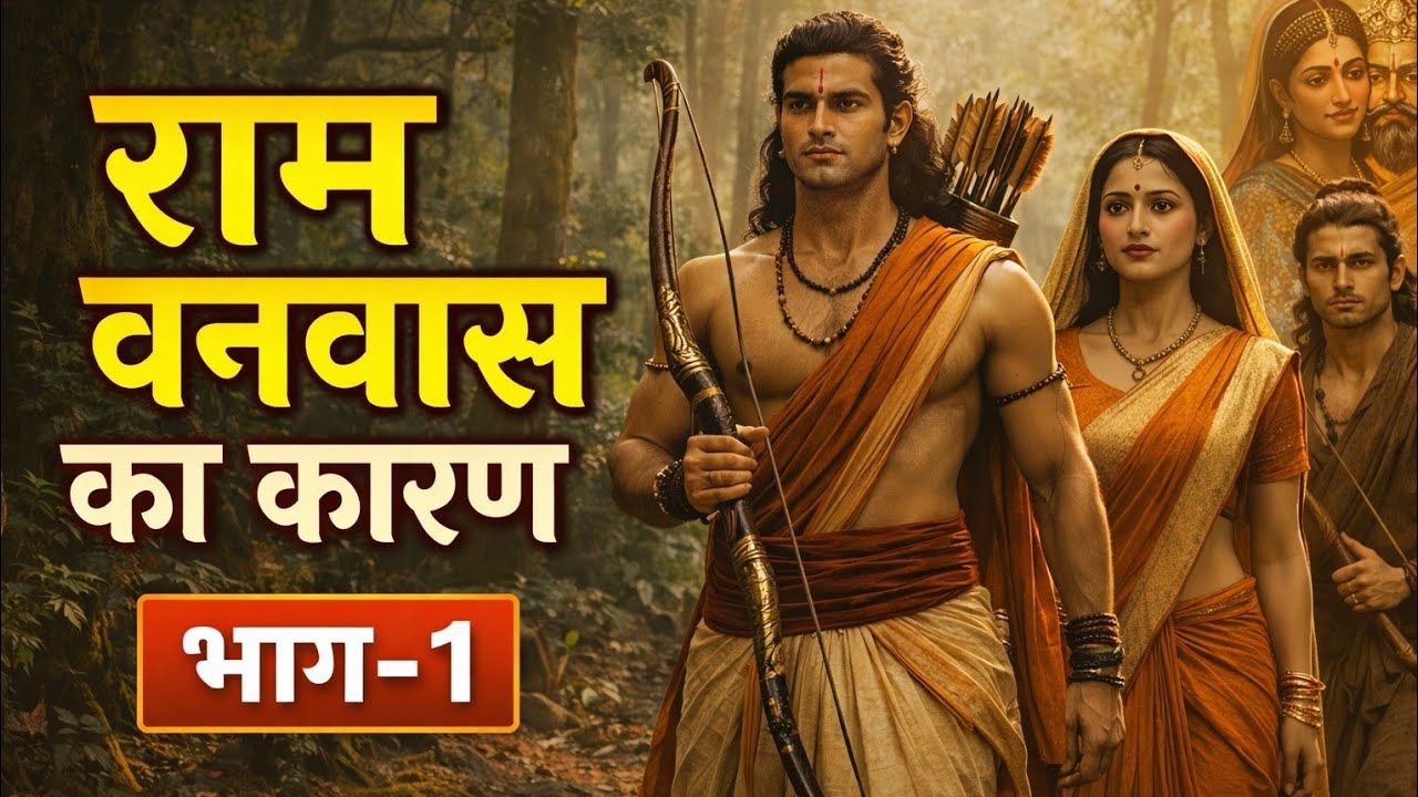 वनवास का कारण - राम, सीता और लक्षमण का 14 वर्ष का वनवास भाग-1