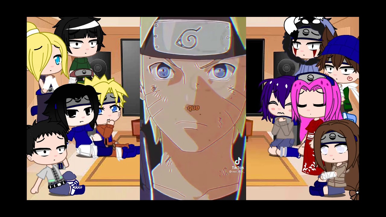 past naruto reacciona a tik tok gacha club