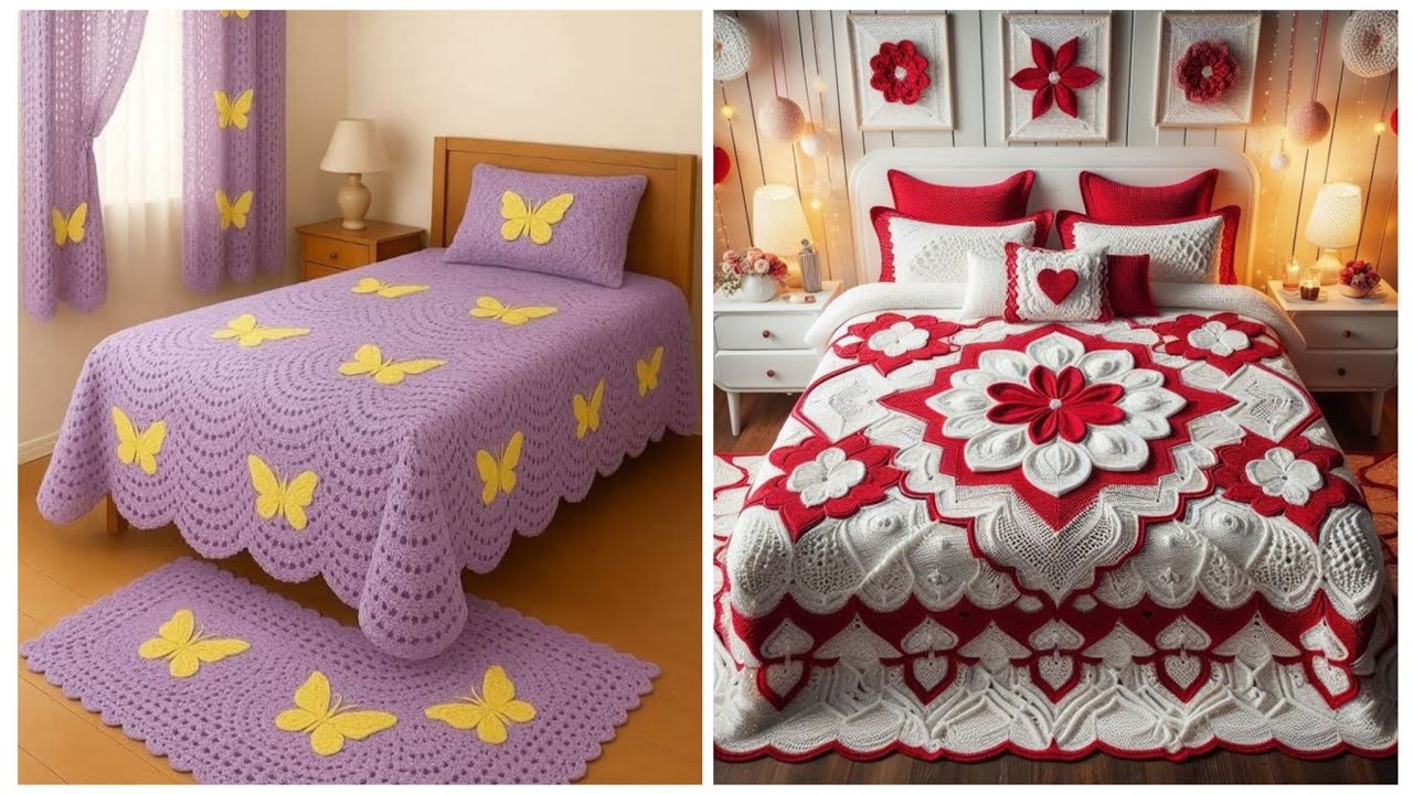 &ldquo;Beautiful Crochet Bedsheet Design Ideas for Your Bedroom