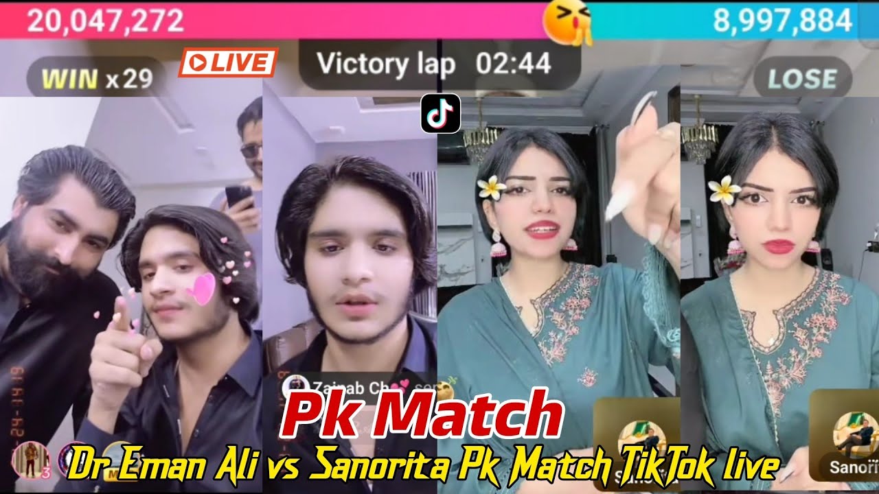 Pk Match Dr Eman Ali vs Sanorita biggest pk TikTok live || 5 Universe punishment full highip 🔥😱😱