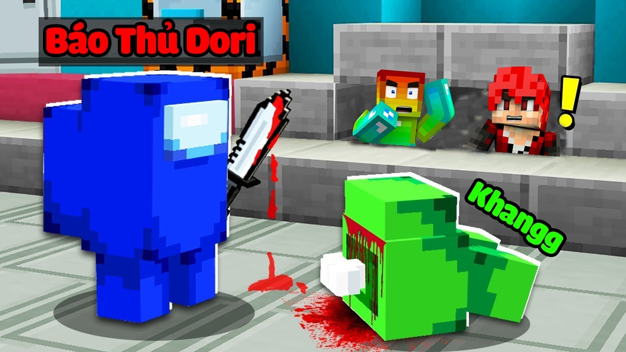 MINI GAME : AMONG US MINECRAFT ** NOOB TEAM CÃI NHAU VỚI HỘI BÁO THỦ TÌM RA KẺ XẤU