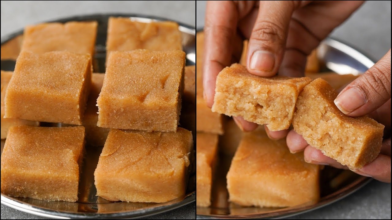 Mithai Store Style Suji Barfi Recipe At Home | Suji Halwa Barfi Recipe | Suji Sweets Recipe | N'Oven