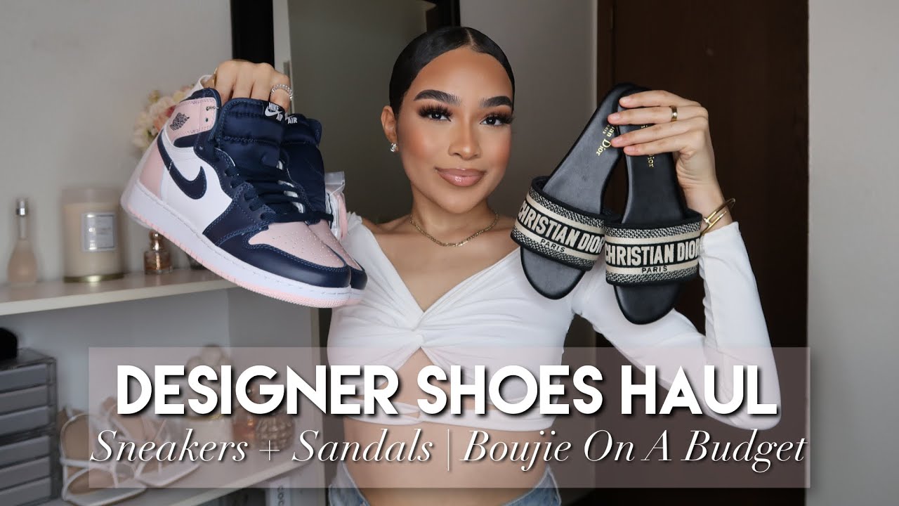 Designer Sneakers + Designer Slides Try-On Haul 2022 | Affordable “LUXURY” HAUL 2022