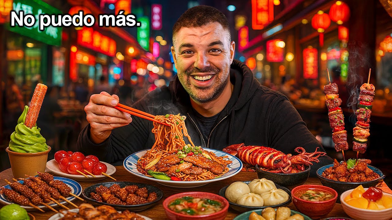 100 HORAS PROBANDO COMIDA CALLEJERA en CHINA 🇨🇳 | Shangai, Pekín y Hong Kong