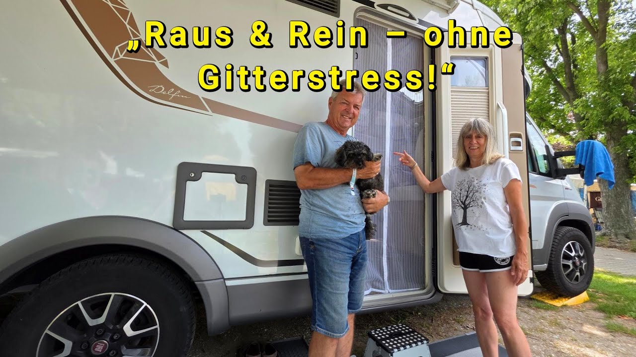 Nie wieder Stress mit der Fliegengittertür! 🐶 Genialer Magnet-Vorhang fürs Wohnmobil