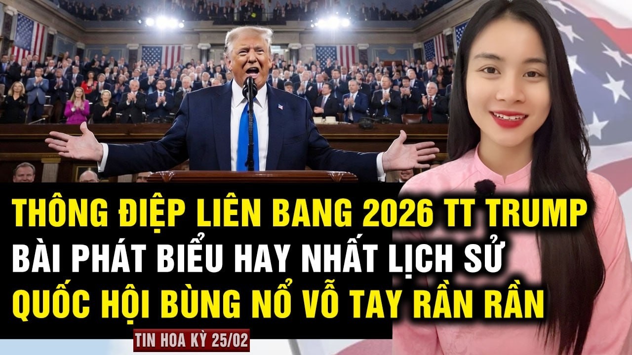 💥 THÔNG ĐIỆP LIÊN BANG 2026 HAY NHẤT LỊCH SỬ! TT Trump khiến cả Quốc Hội Bùng nổ Vỗ Tay Rần Rần!