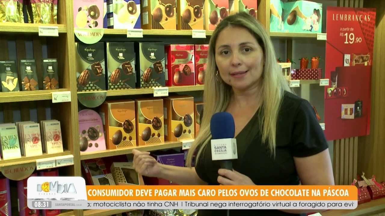 Consumidor deve pagar mais caro pelos ovos de chocolate na Páscoa - 25/02/26