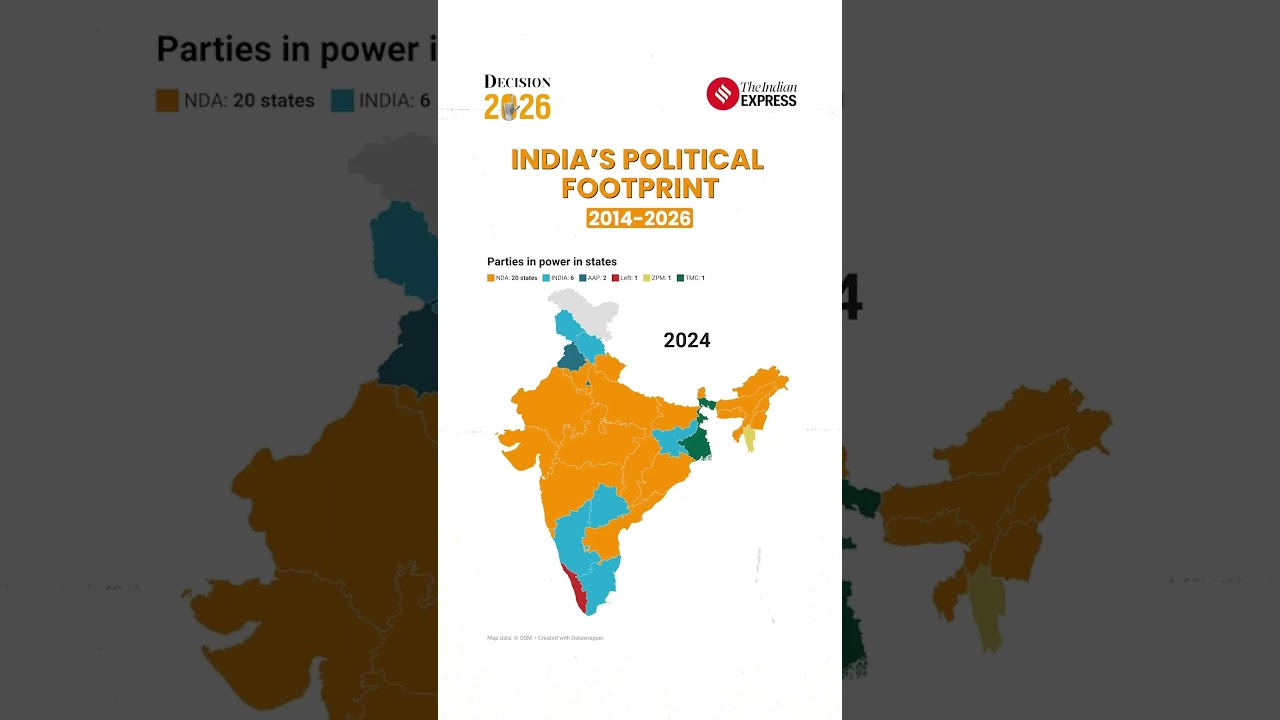 India&rsquo;s Political Map Shifts As NDA Grows From 16 To 22 States