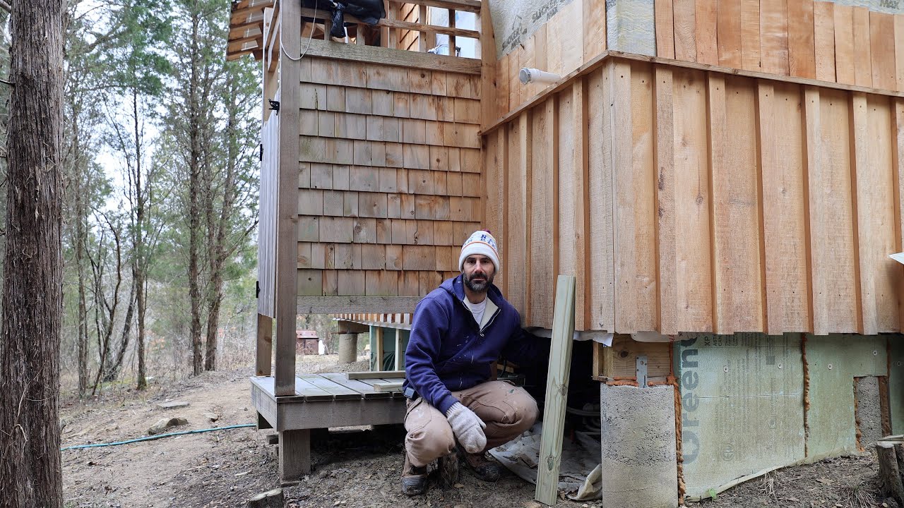 Insulating a Pier Foundation | Off Grid Cabin Build