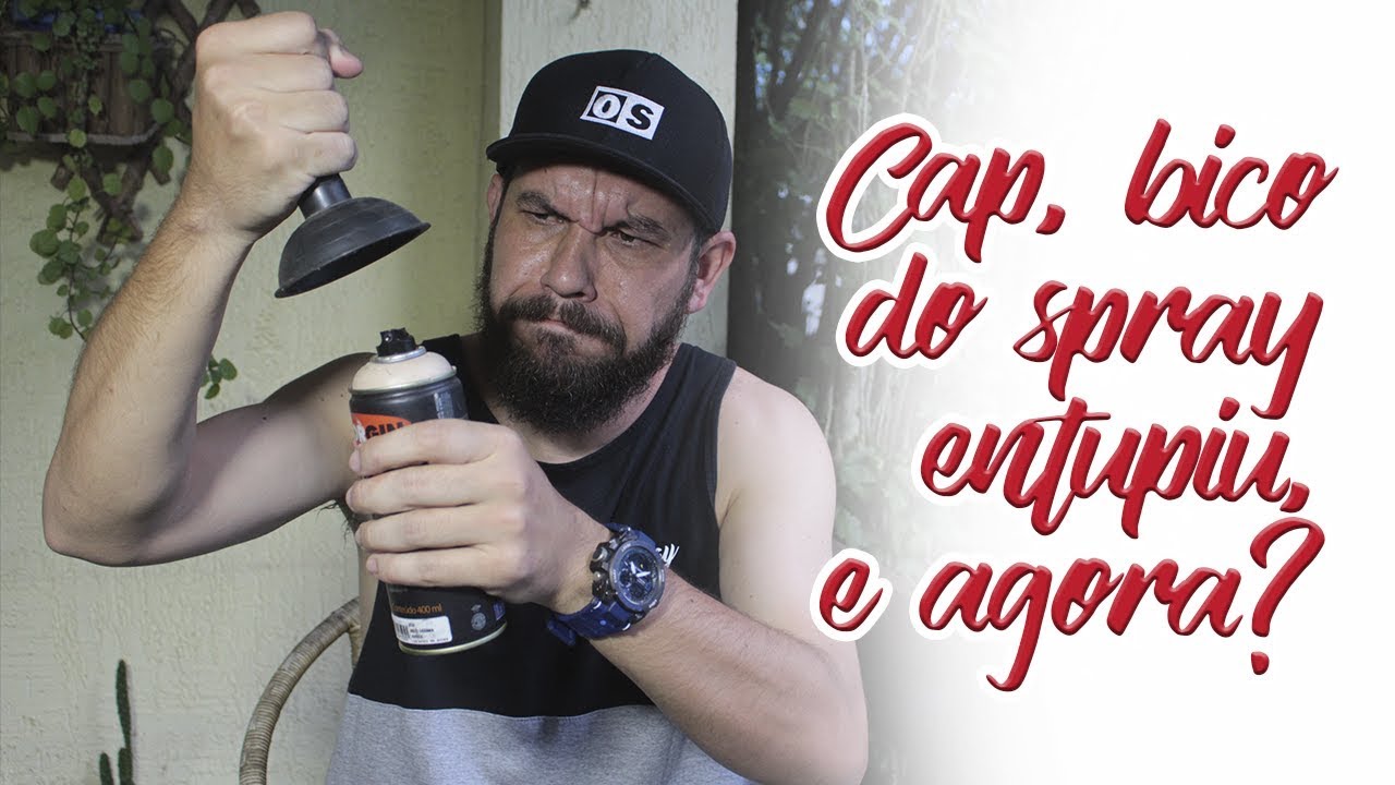 Cap, bico do spray entupiu, e agora?