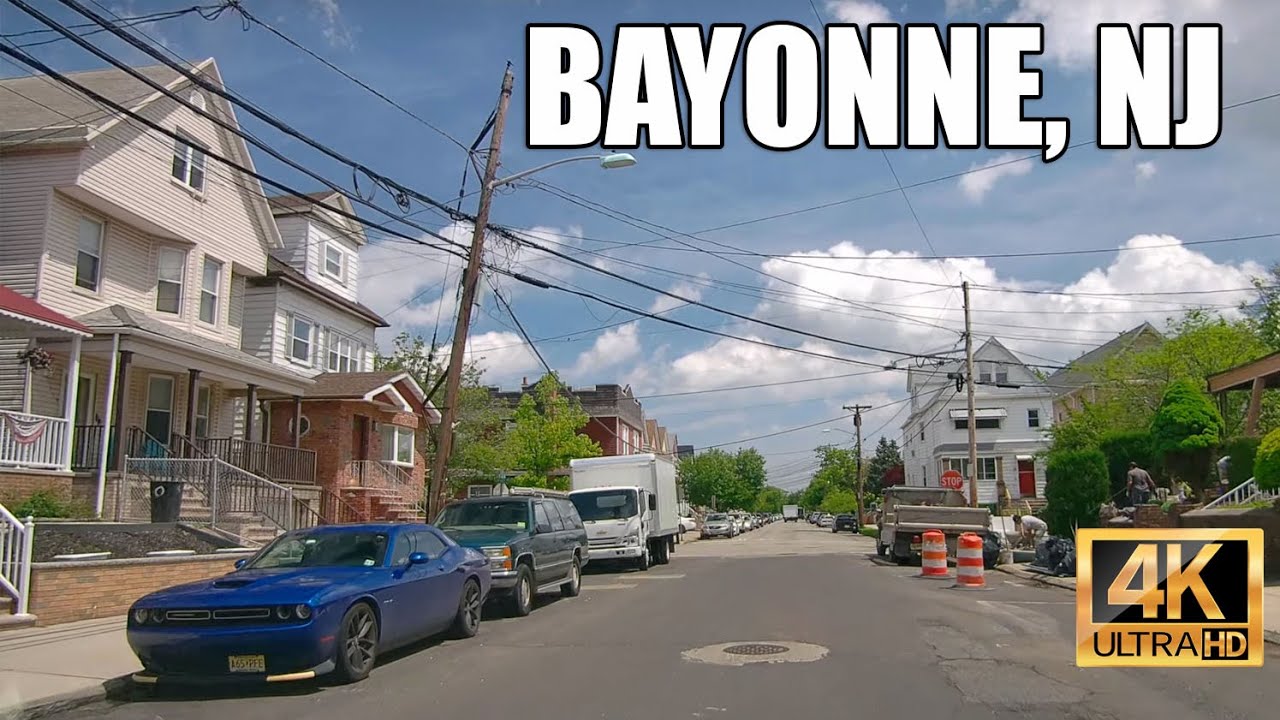 NJ drive: Bayonne (south to north) in 4K