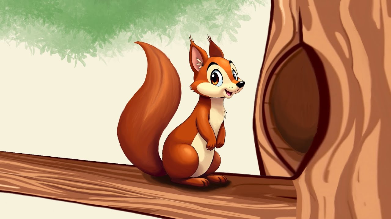 Learn the position words with sally the squirrel.  A story.