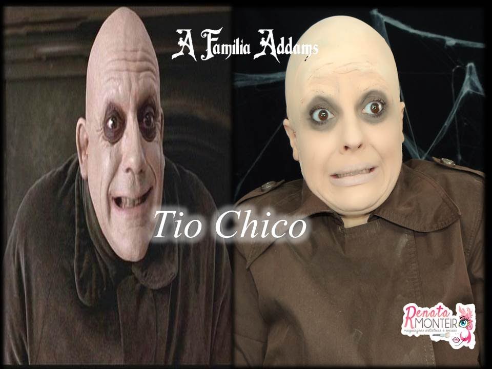 MAQUIAGEM DO TIO CHICO   FESTER ADDAMS POR RENATA MONTEIRO - MAQUIAGEM ARTÍSTICA