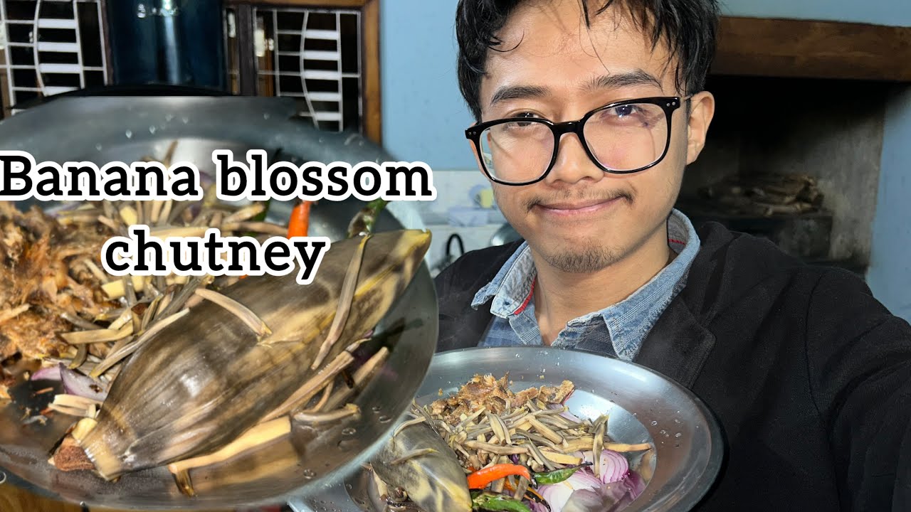 Making banana blossom chutney at home || Home recipe 